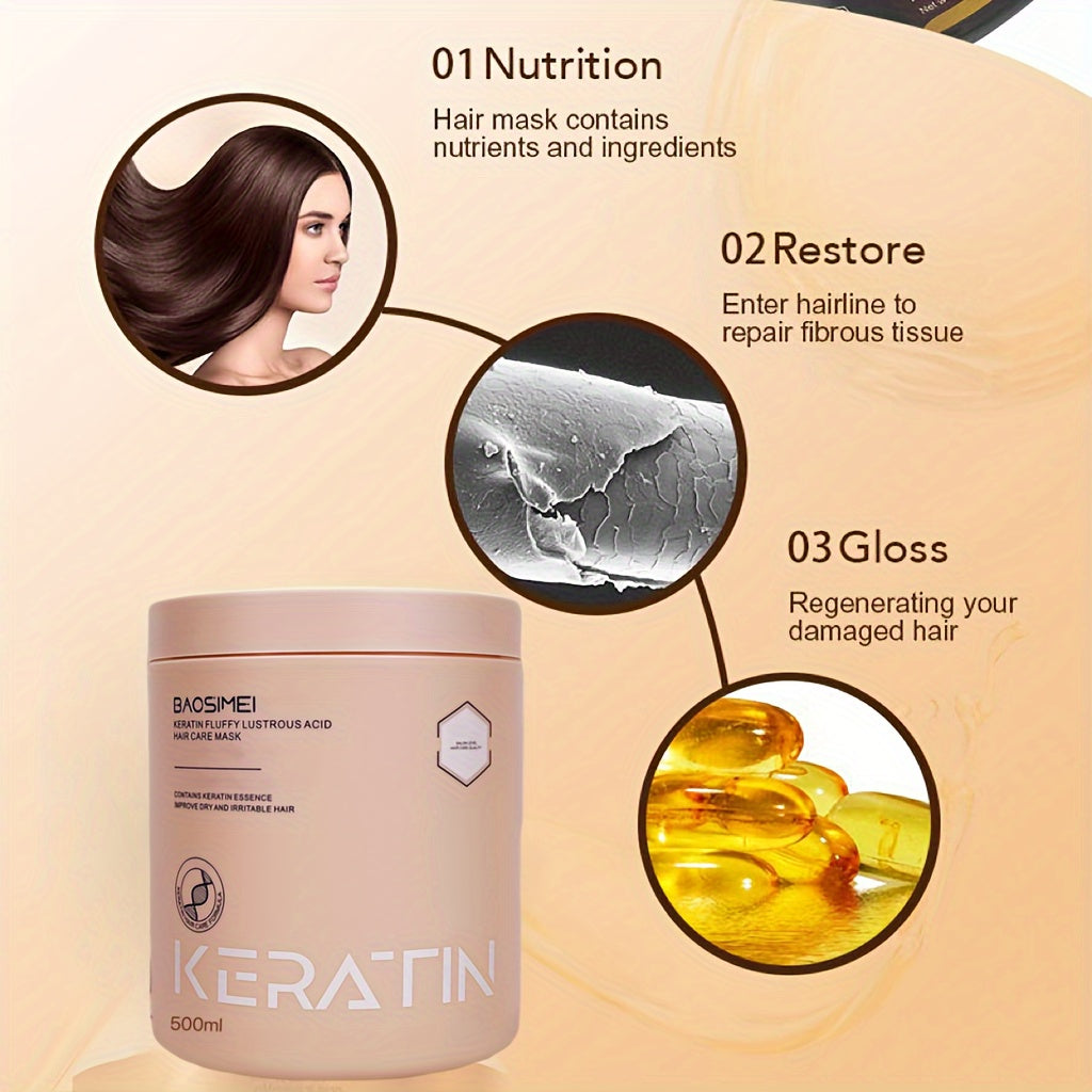 ماسك علاج الشعر بالكيراتين – 500مل 💎